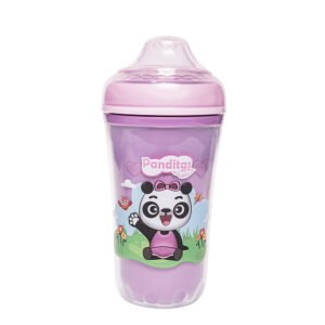 TOMATODO LILA DOBLE PARED PANDITAS BABY - 210 ml.